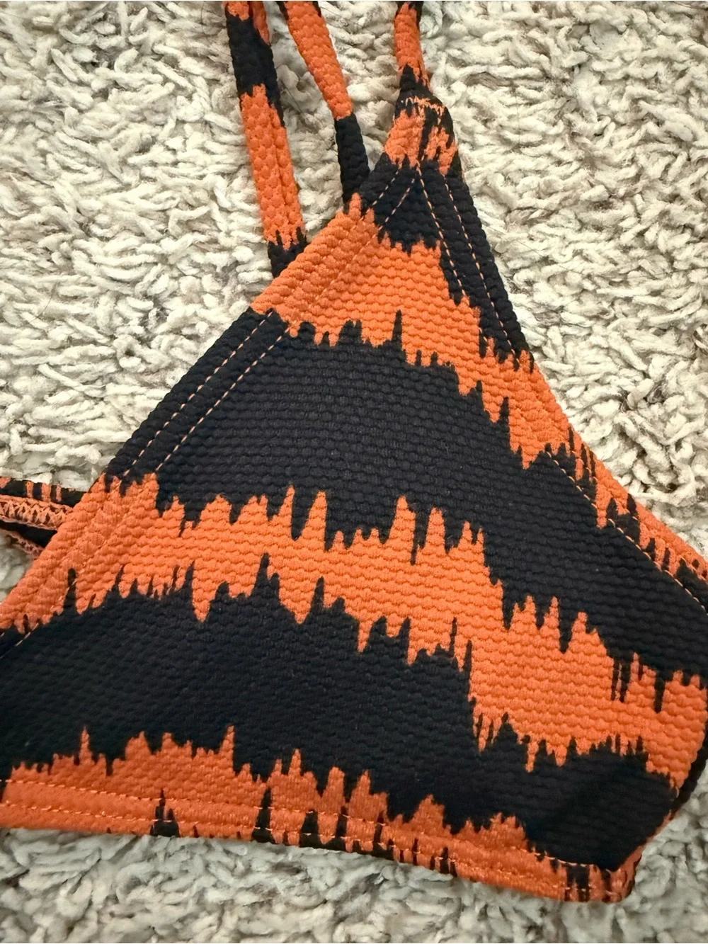 Billabong Bikini Top Black and Orange XS - Picture 4 of 4
